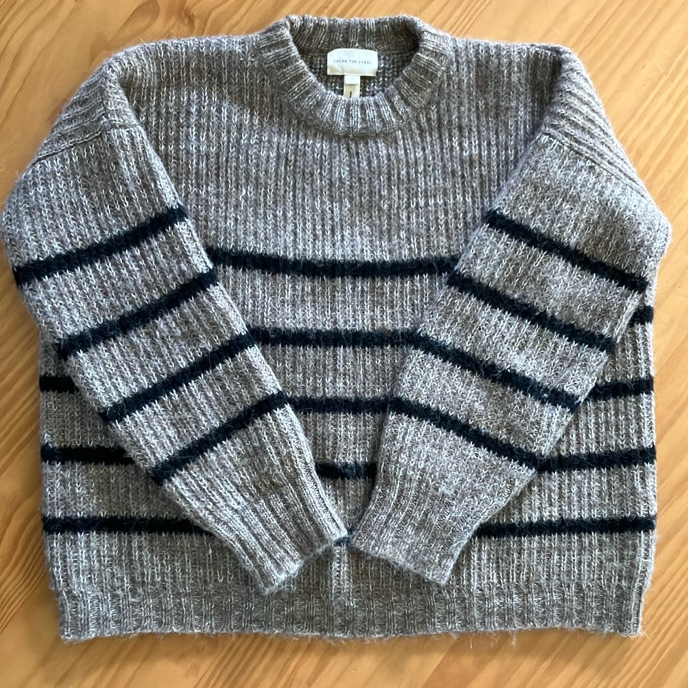 FIELD SWEATER - BROWN STRIPE